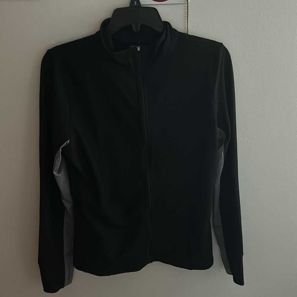 Calvin Klein black and grey zip up